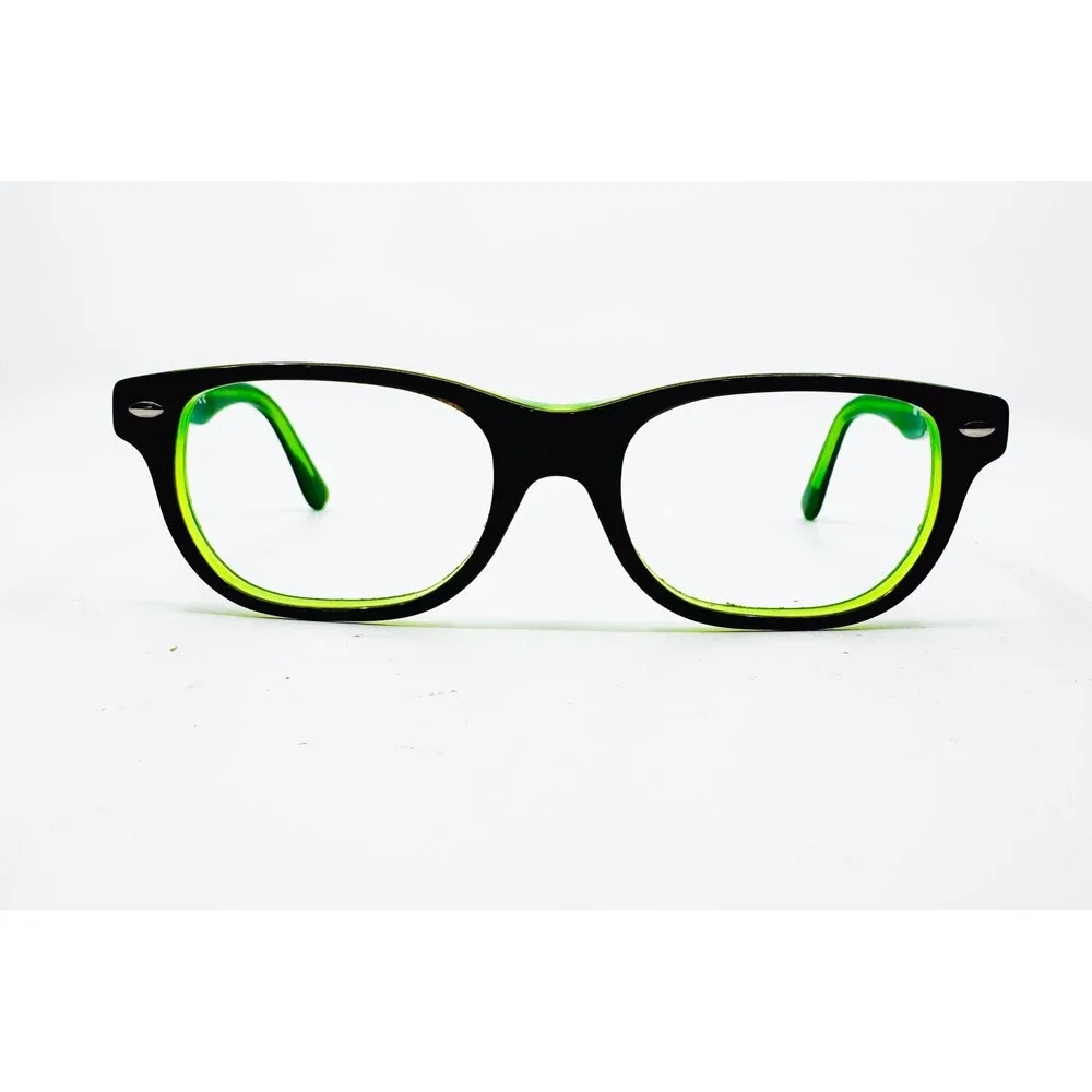 Ray-Ban Eyeglasses Kids Black Green RB 1555 3665 Square 46-16-125